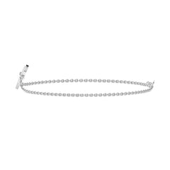 Fluted Heart Bracelet