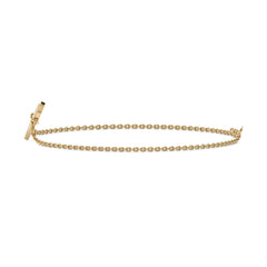 Fluted Heart Bracelet