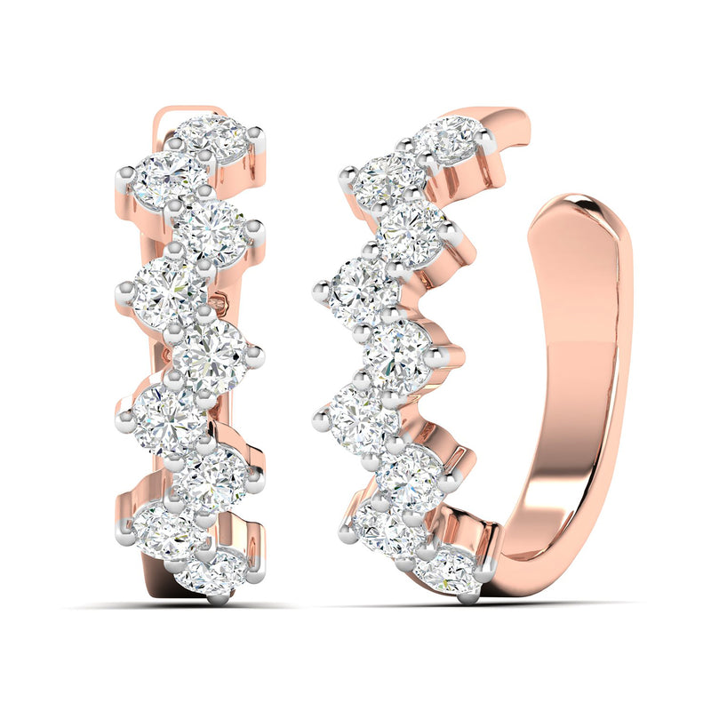 Zigzag Diamond Ear Cuff
