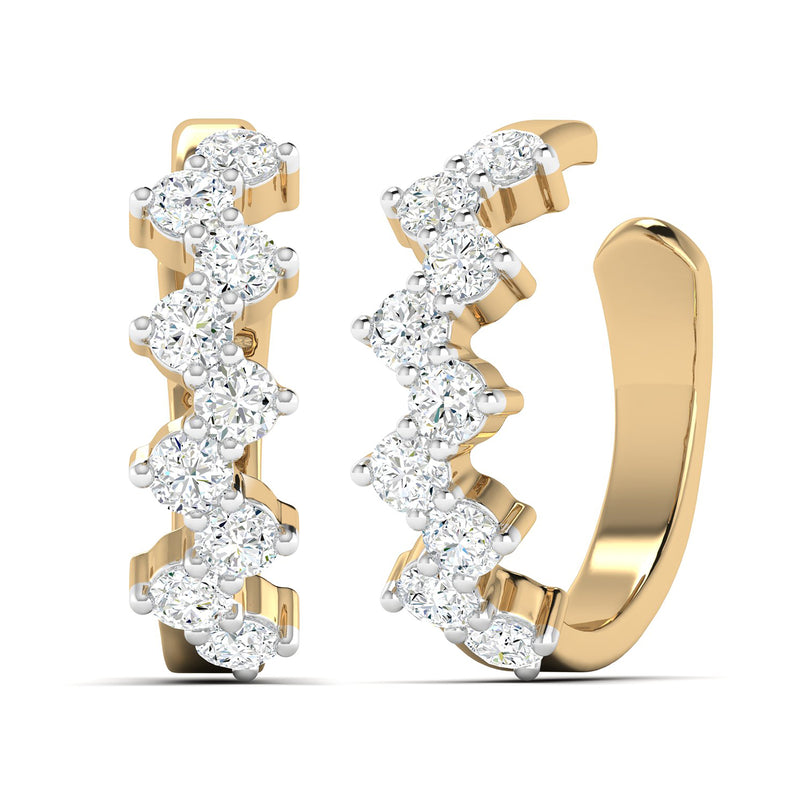 Zigzag Diamond Ear Cuff