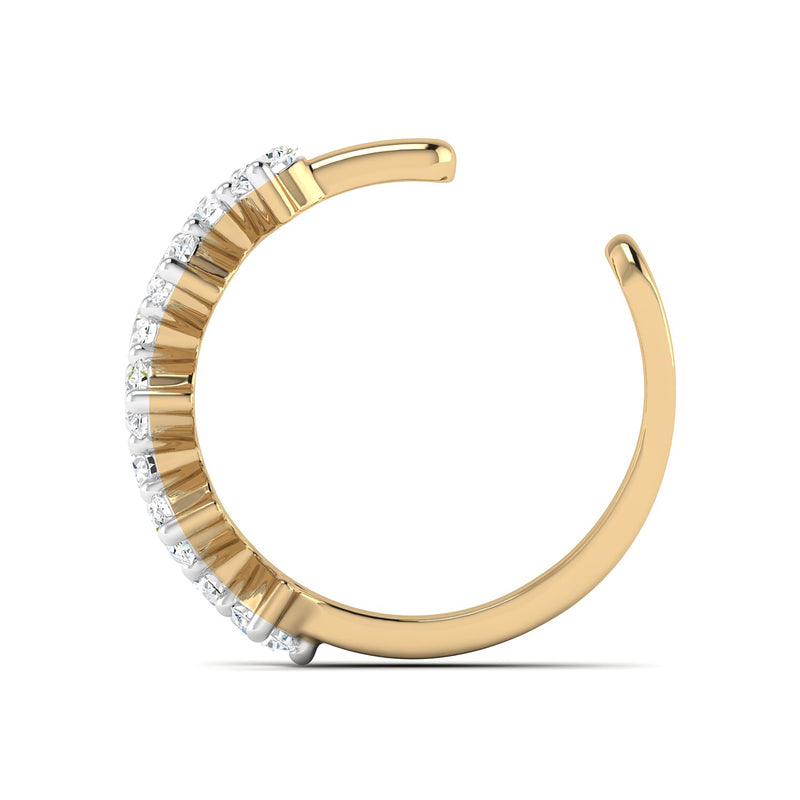 Zigzag Diamond Ear Cuff