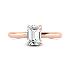 Classic 1 Carat Emerald Cut Solitaire Ring