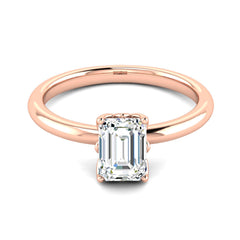 Classic 1 Carat Emerald Cut Solitaire Ring