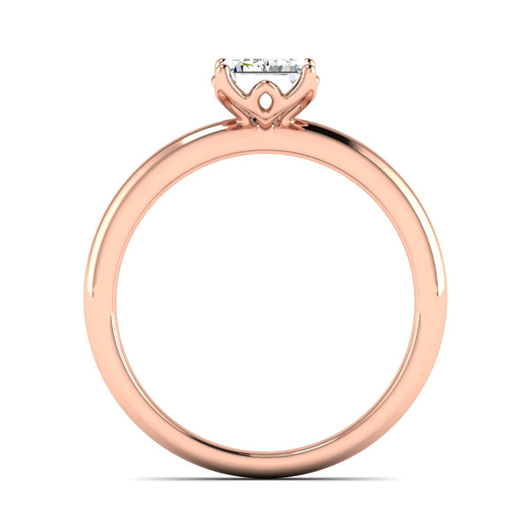 Classic 1 Carat Emerald Cut Solitaire Ring