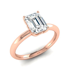 Classic 1 Carat Emerald Cut Solitaire Ring