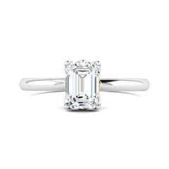 Classic 1 Carat Emerald Cut Solitaire Ring