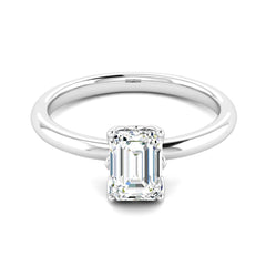 Classic 1 Carat Emerald Cut Solitaire Ring