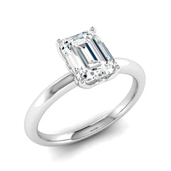 Classic 1 Carat Emerald Cut Solitaire Ring