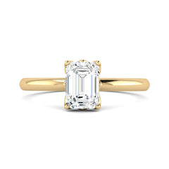 Classic 1 Carat Emerald Cut Solitaire Ring
