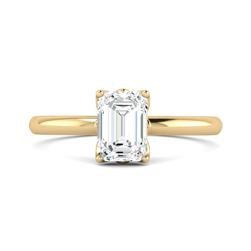 Classic 1 Carat Emerald Cut Solitaire Ring
