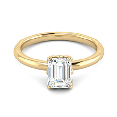 Classic 1 Carat Emerald Cut Solitaire Ring