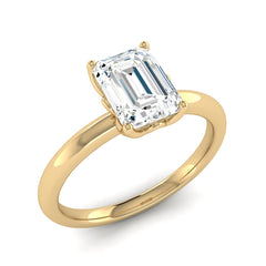 Classic 1 Carat Emerald Cut Solitaire Ring