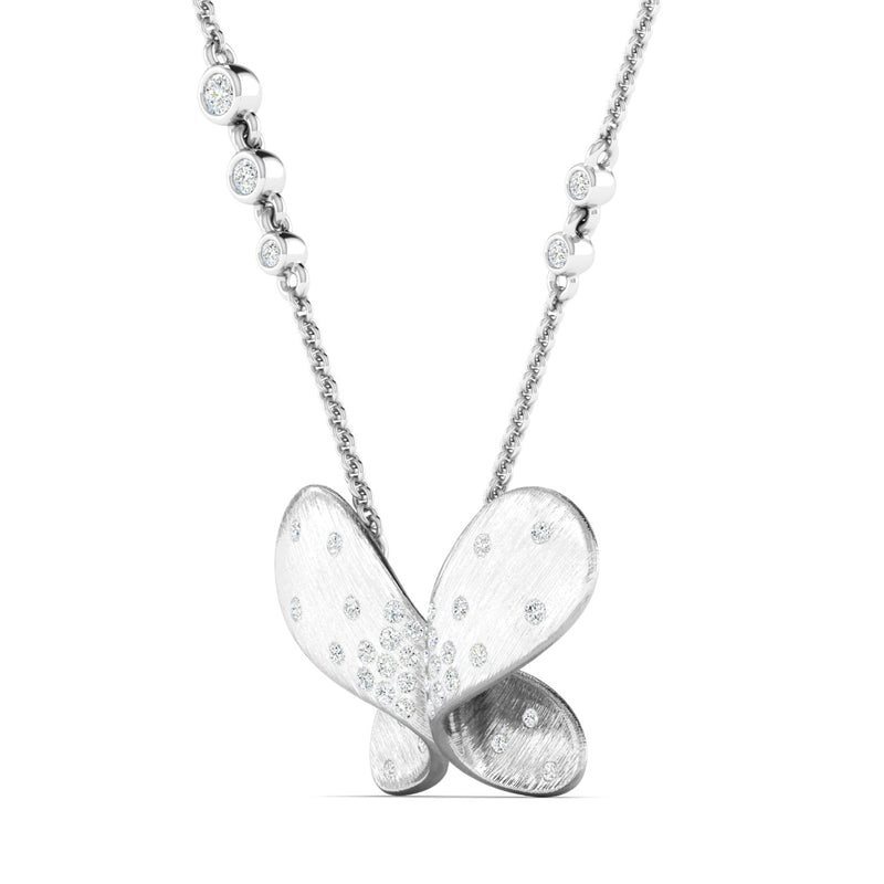 Butterfly Bling Statement Necklace