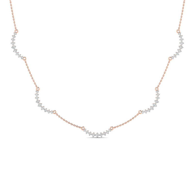 Cascading Curves Necklace