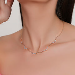 Cascading Curves Necklace