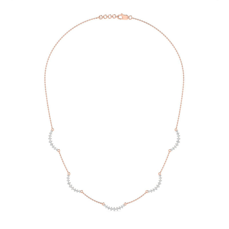 Cascading Curves Necklace