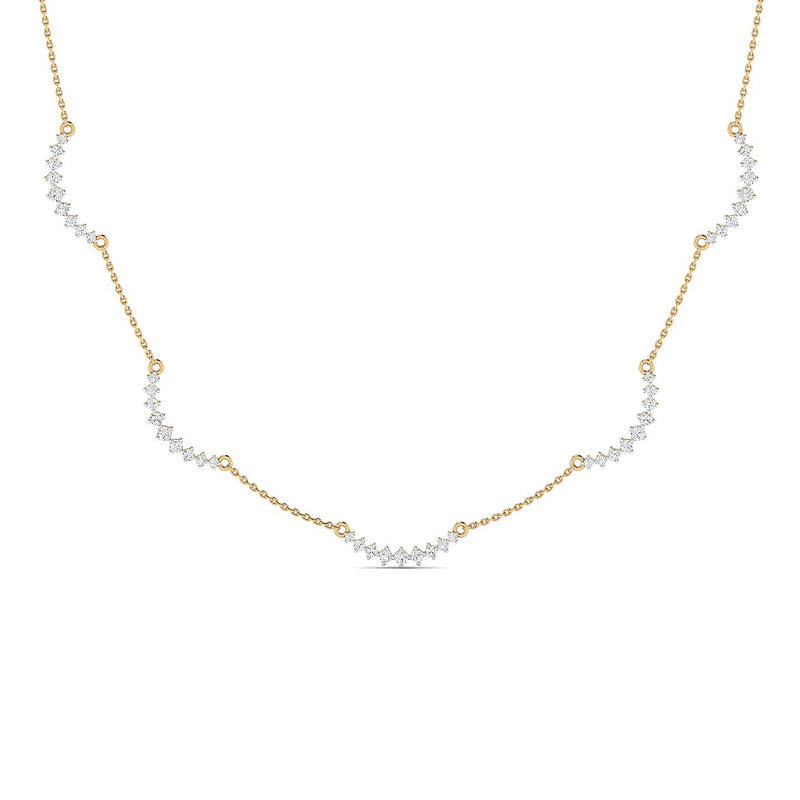 Cascading Curves Necklace