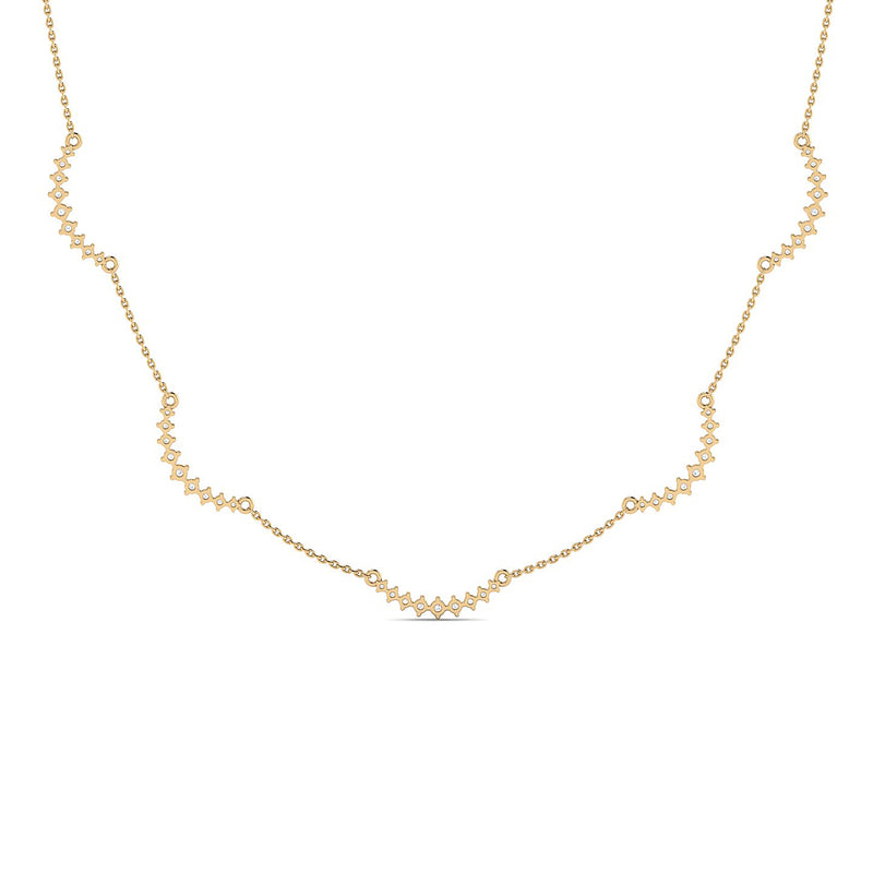 Cascading Curves Necklace