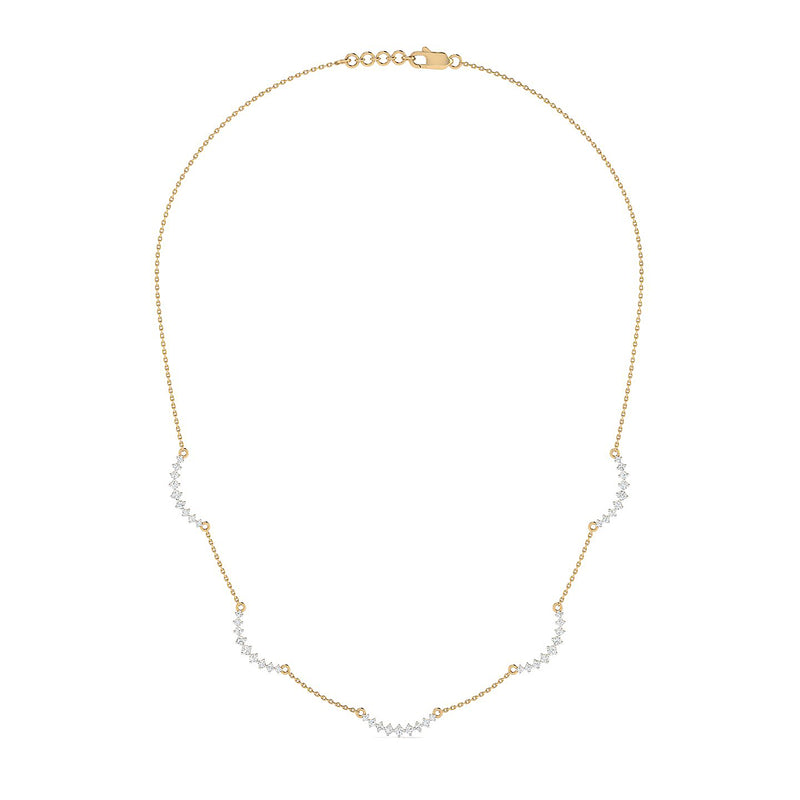Cascading Curves Necklace