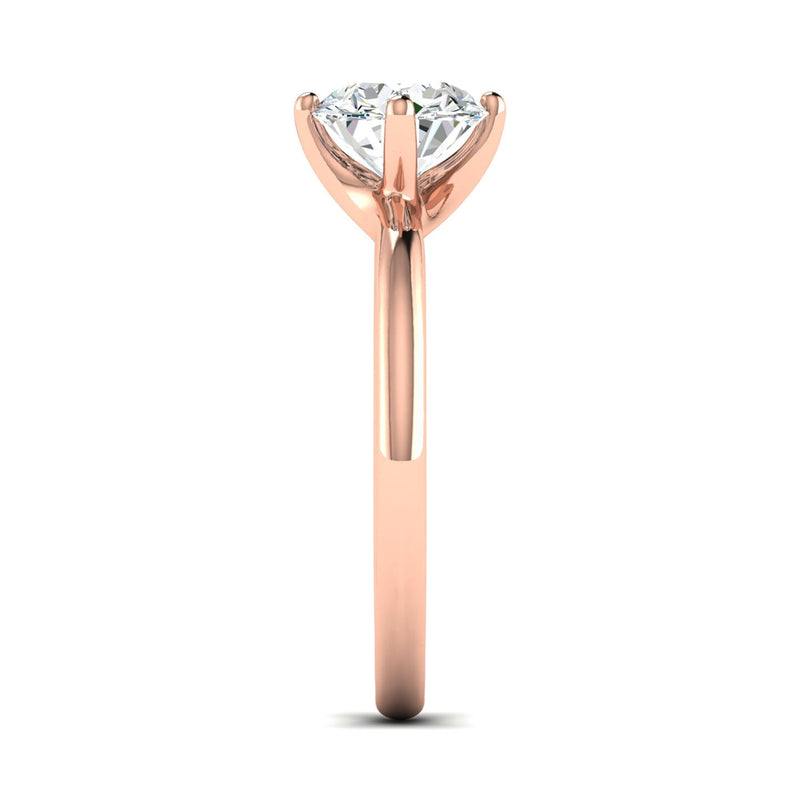 Classic 1 Carat Round Solitaire Ring