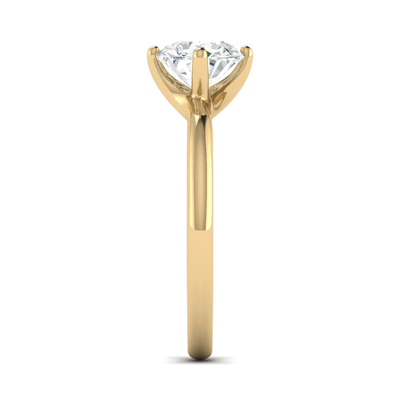 Classic 1 Carat Round Solitaire Ring