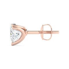 Classic 1 Carat (Each) Heart Solitaire Studs