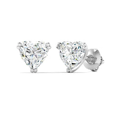 Classic 1 Carat (Each) Heart Solitaire Studs