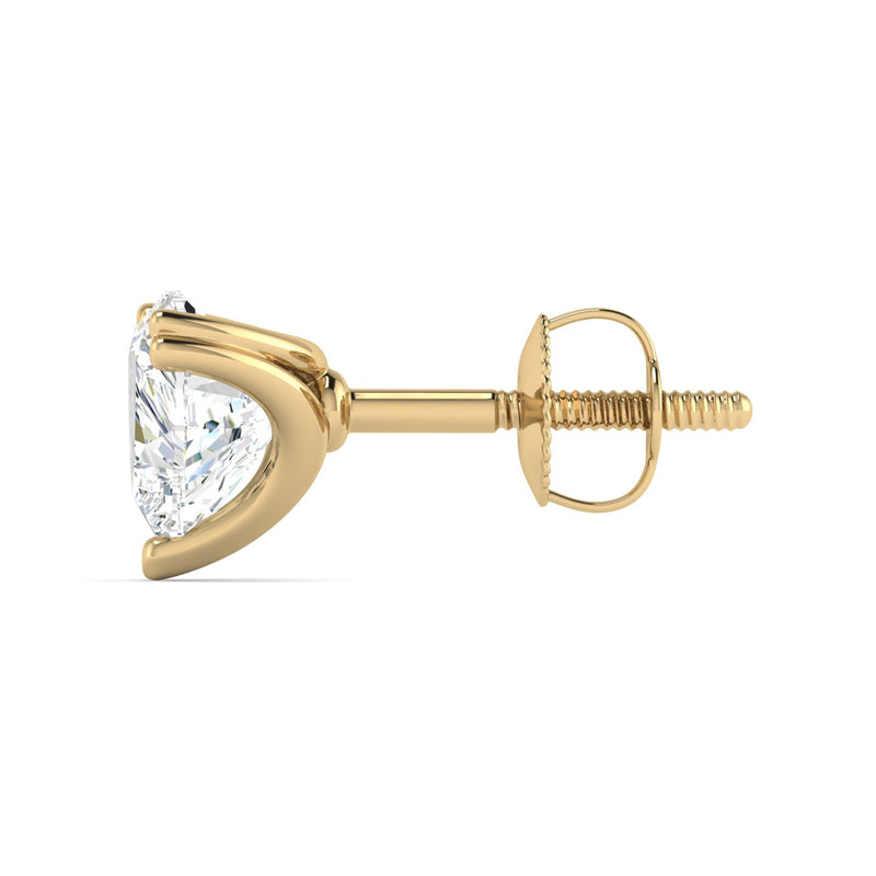 Classic 1 Carat (Each) Heart Solitaire Studs