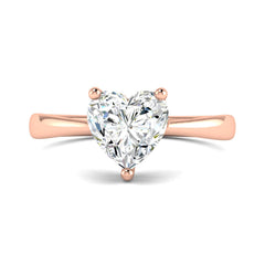 Classic 1.5 Carat Heart Solitaire Ring