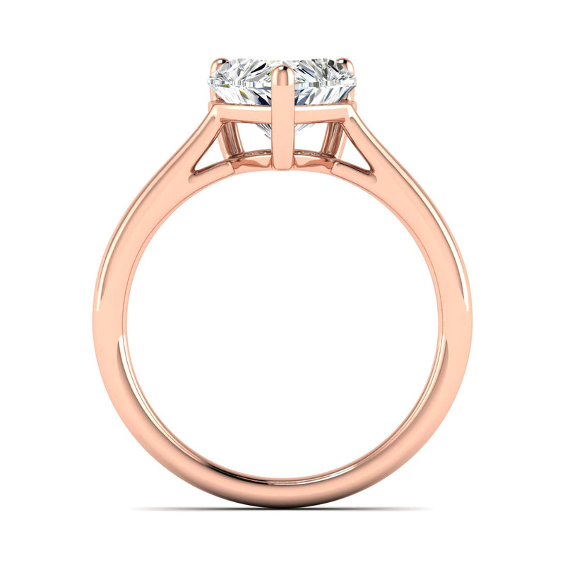 Classic 1.5 Carat Heart Solitaire Ring