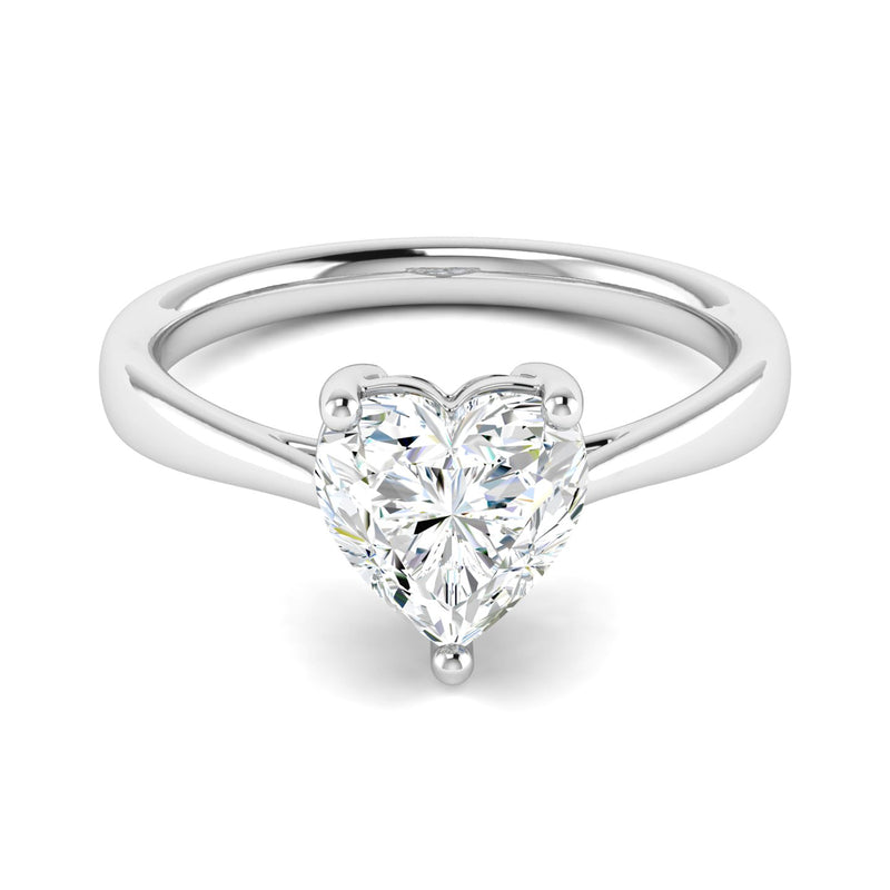 Classic 1.5 Carat Heart Solitaire Ring