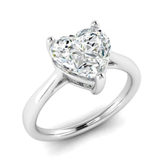 Classic 1.5 Carat Heart Solitaire Ring