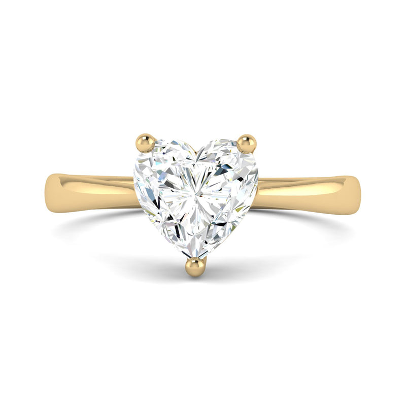 Classic 1.5 Carat Heart Solitaire Ring