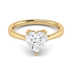 Classic 1.5 Carat Heart Solitaire Ring